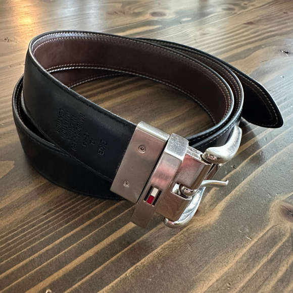 Men's Tommy Hilfiger Belt XL Black/Brown - Picture 1 of 4